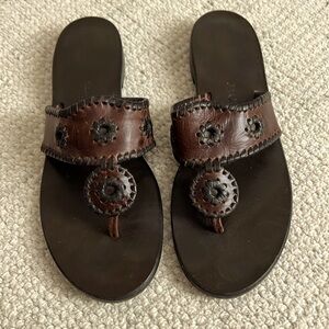 Jack rogers size 9. Two tone brown. Great condition